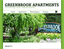 Tablet Screenshot of greenbrookapartments.com